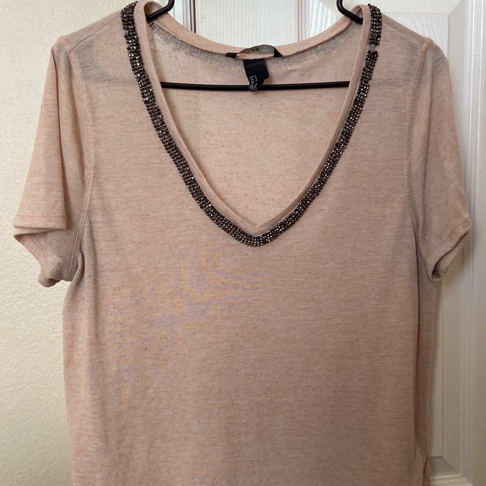 H&M pink bling shirt
